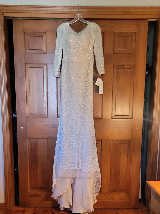 Oleg Cassini Dresses & Skirts - Oleg Cassini Ivory Beaded  Lace Wedding Gown